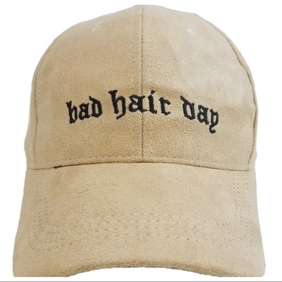 BAD HAIR DAY FAUX SUEDE CAP - Picture 2 of 4